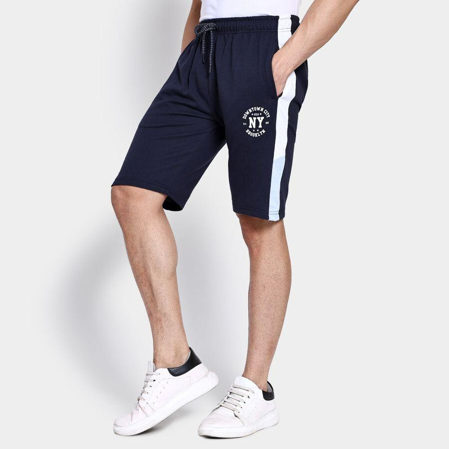 Men's Bermudas , काला, large image number null